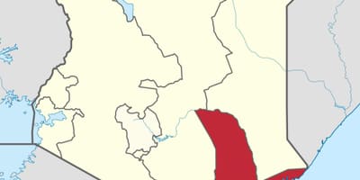 نقشه از سواحل استان کنیا