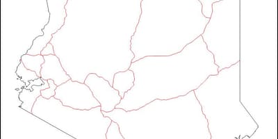 کنیا نقشه خالی